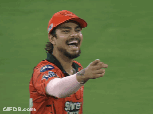 A Man Wearing A Red Shirt That Says Shre Cement GIF