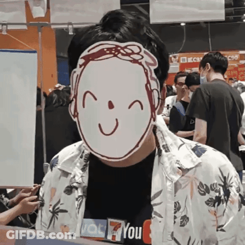 A Man Wearing A Shirt That Says 7 You On It GIF