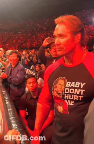 Man Wearing Shirt Bad Don't Hurt Me GIF