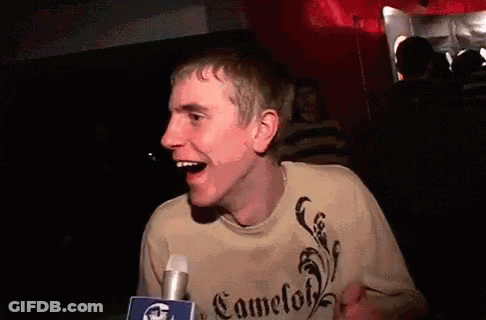 Man Wearing Camelot Shirt GIF