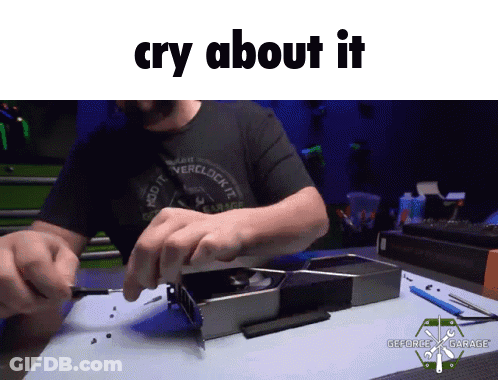 Man Wearing Cry About It Shirt GIF