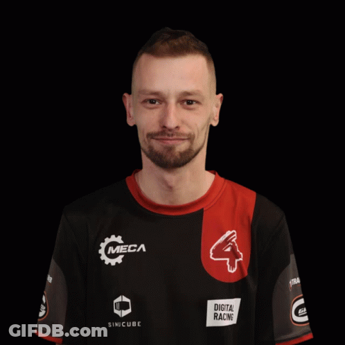 A Man Wearing A Shirt That Says Digital Racing GIF