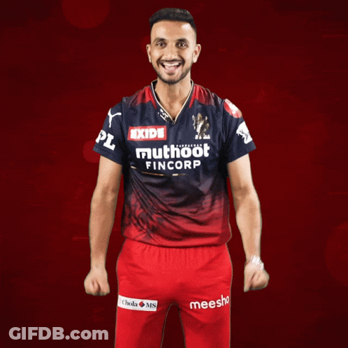 A Man Wearing A Shirt That Says Exide Muthoot Fincorp On It GIF