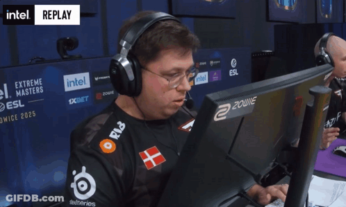 A Man Wearing A Shirt That Says #Fazeup Points At The Camera GIF