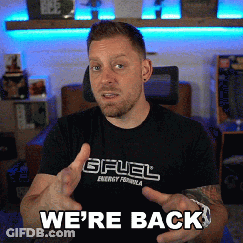A Man Wearing A Shirt That Says Gfuel Energy Formula GIF