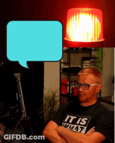 A Man Wearing A Shirt That Says " It Is What " GIF