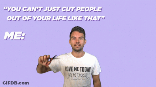 A Man Wearing A Shirt That Says " Love Me Today Hate Me Tomorrow " GIF