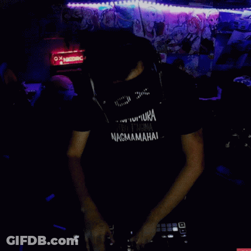 Man Wearing Shirt Saying Nagmumura GIF