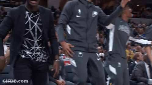 A Man Wearing A Shirt That Says ' Nba ' On It GIF