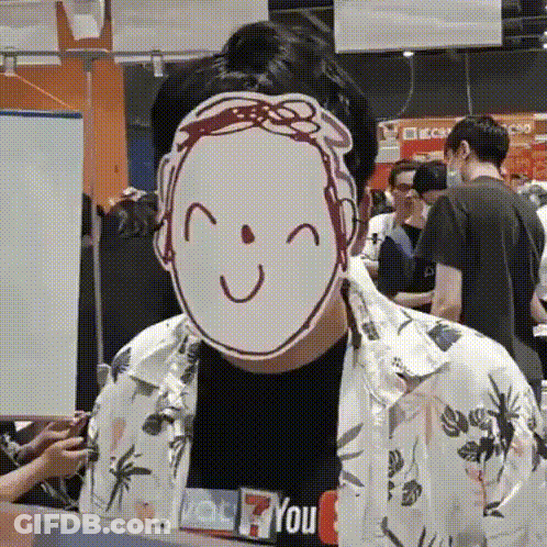 A Man Wearing A Shirt That Says " You " On It GIF