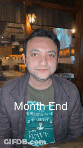 A Man Wearing A Shirt With The Word Wave On It GIF