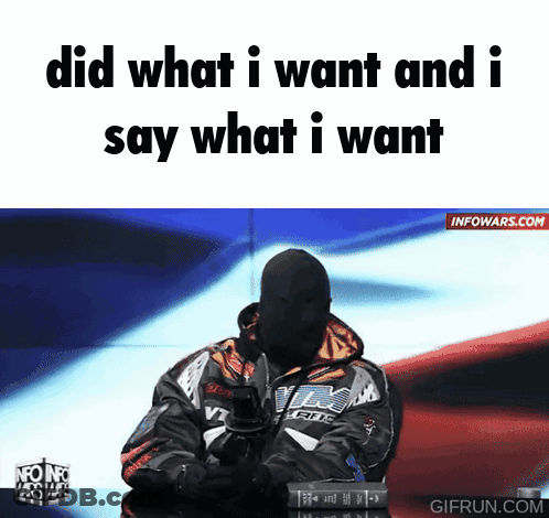 Man In Ski Mask Say What I Want GIF