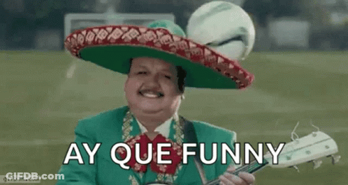 A Man Wearing A Sombrero Is Playing A Guitar And Smiling . GIF