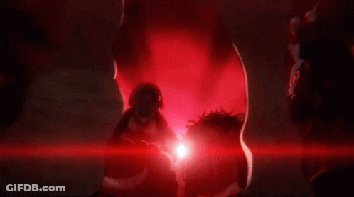 A Man Wearing A Straw Hat Has A Red Ribbon Around His Neck GIF