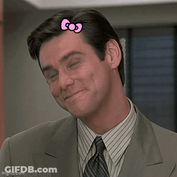 Man In Suit With Pink Bow On Head GIF