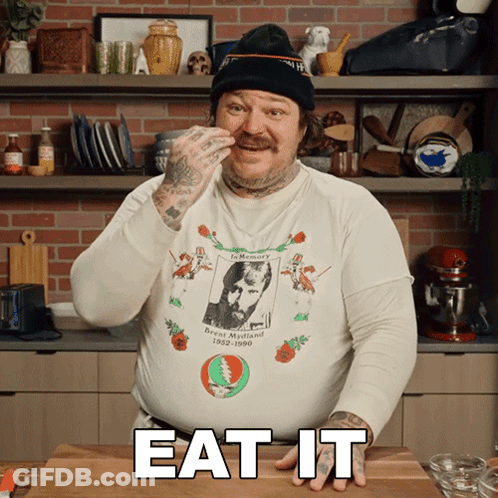 A Man Wearing A T-Shirt That Says " In Memory Brent Mytland " GIF