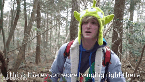 A Man Wearing A Toy Story Hat Says I Think Theres Someone Hanging Right There GIF