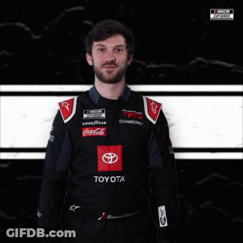 A Man Wearing A Toyota And Coca-Cola Uniform GIF