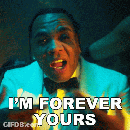 A Man Wearing A Tuxedo And Bow Tie Says I 'M Forever Yours GIF
