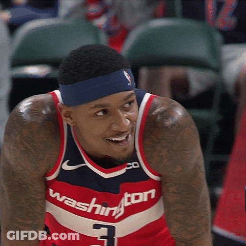A Man Wearing A Washington Jersey Number 3 GIF