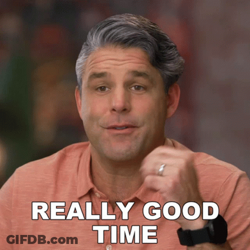 A Man Wearing A Watch And A Ring Says Really Good Time GIF