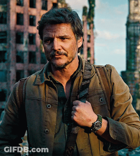 A Man Wearing A Watch That Shows The Time As 5:00 GIF