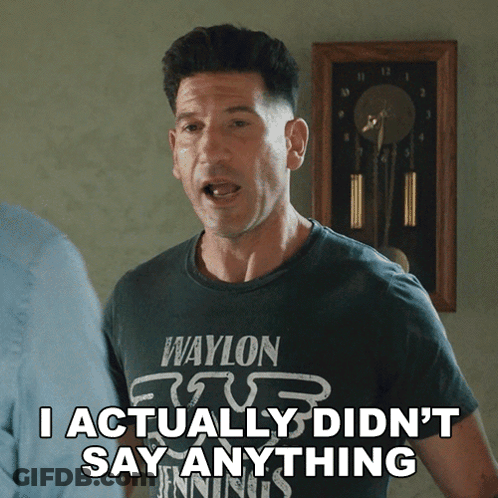 Man In Waylon T-Shirt Didn't Say Anything GIF