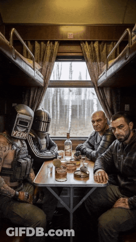 A Man Wearing A Welding Helmet Has The Word Yebh Written On His Back GIF