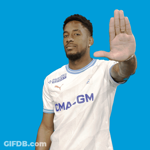 A Man Wearing A White Shirt That Says Cma Gm GIF