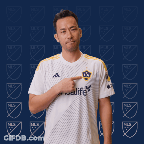 A Man Wearing A White Shirt That Says Mls GIF