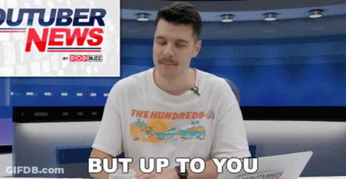 A Man Wearing A White Shirt That Says The Hundreds On It GIF