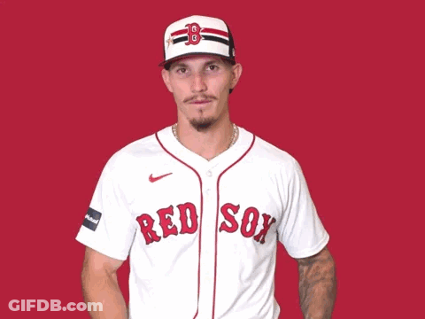A Man Wearing A White Sox Jersey Is Giving A Middle Finger GIF