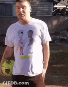 Man Wearing White T-Shirt With Boy Image GIF