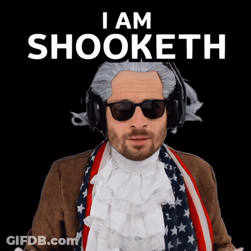 A Man Wearing A Wig And Sunglasses Says I Am Shooket H GIF
