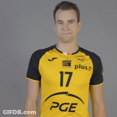 A Man Wearing A Yellow And Black Pge Jersey GIF