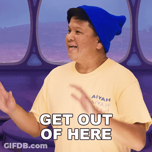 A Man Wearing A Yellow Shirt That Says Aiyah On It GIF