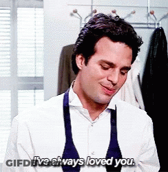 A Man Wearing An Apron Is Saying I 'Ve Always Loved You . GIF