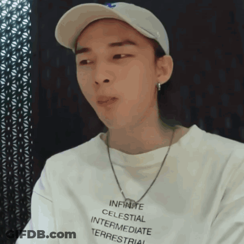 Man Wearing Infinite Celestial T-Shirt GIF