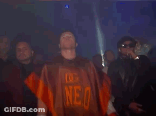 A Man Wearing Boxing Gloves And A Jersey That Says Anell GIF