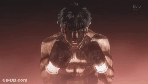 A Man Wearing Boxing Gloves Is Shown On A Tv Screen With The Number 0 On It GIF