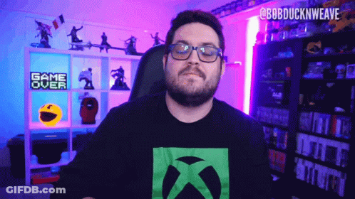 Man Wearing Glasses And Game Over Shirt GIF