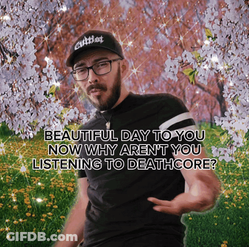A Man Wearing Glasses And A Hat That Says Cultist On It GIF