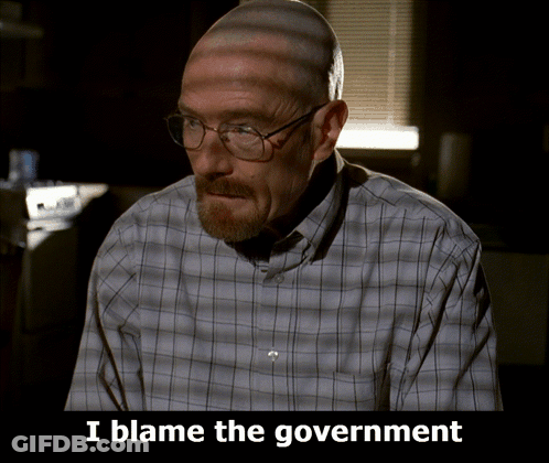 Glasses And Plaid Shirt Man Blaming The Government GIF