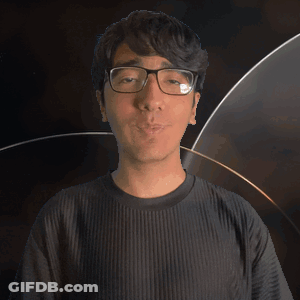A Man Wearing Glasses And A Shirt That Says Atlas GIF