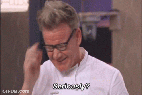 A Man Wearing Glasses And A White Shirt Is Saying `` Seriously '' . GIF