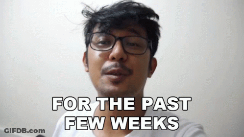 A Man Wearing Glasses And A White Shirt Says For The Past Few Weeks GIF