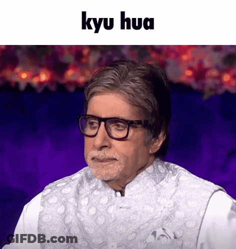 A Man Wearing Glasses And A White Vest Has The Word Kyu Hua Above His Head GIF