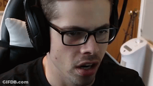 Man Wearing Glasses And Headphones Making Face GIF