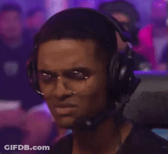 A Man Wearing Glasses And Headphones With A Microphone . GIF
