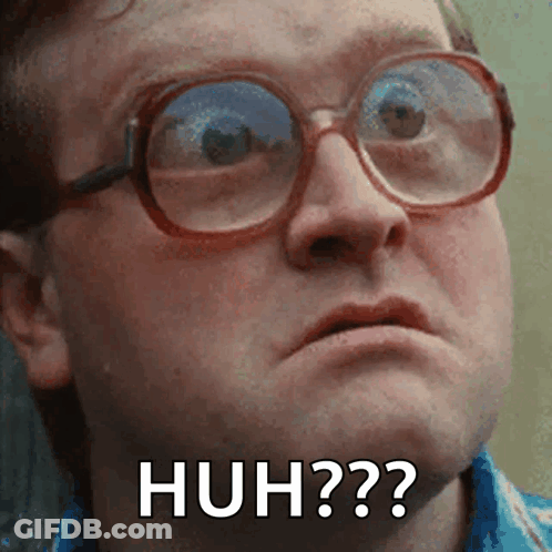 Man With Glasses Surprised Huh GIF
